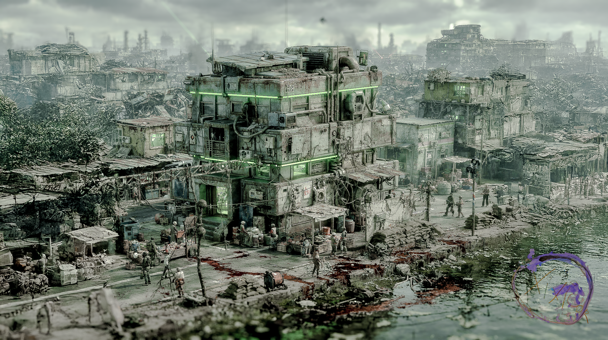 Axtlan Rats Building Concept Art #3 digital artwork preview
