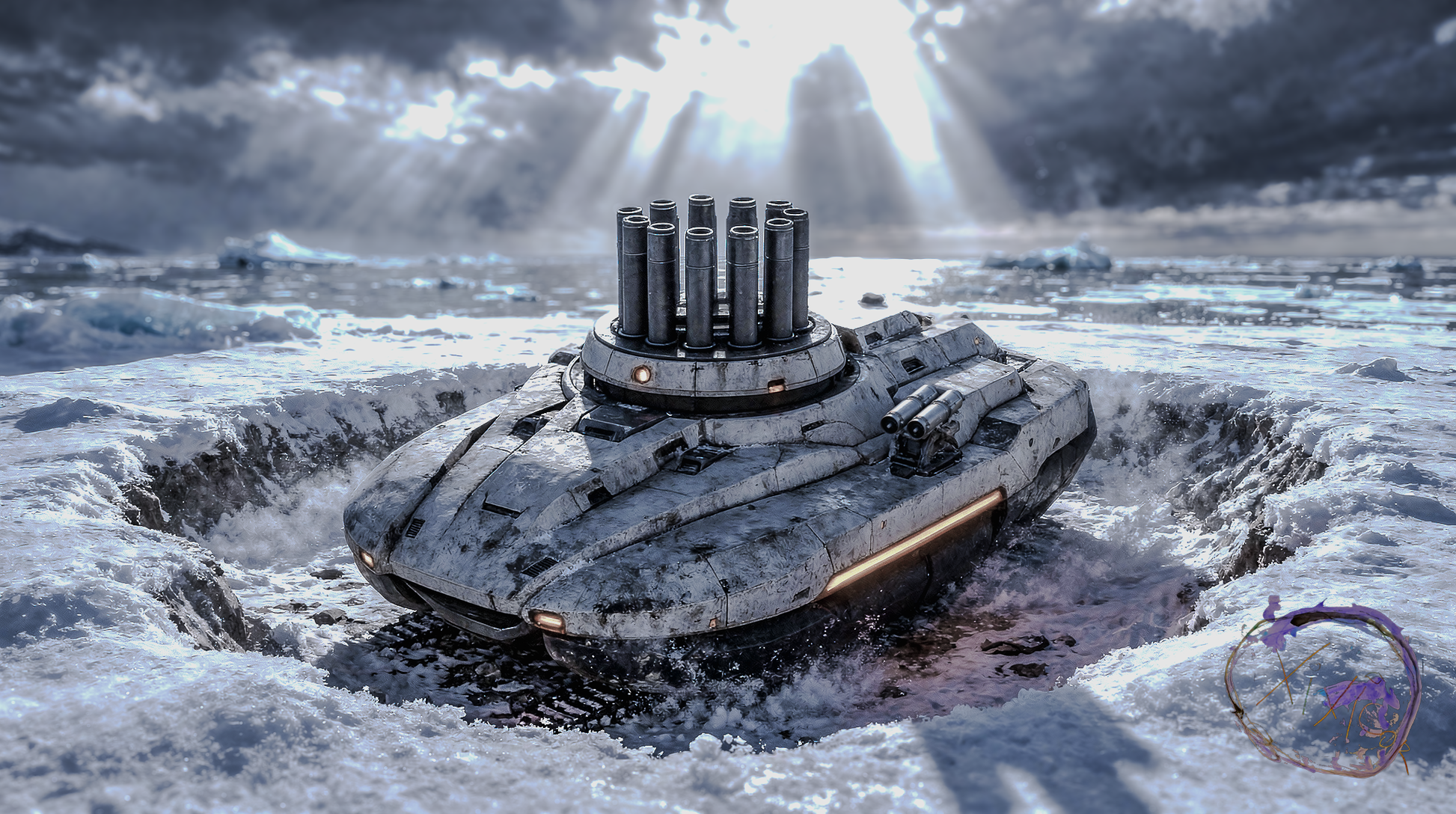 Axtlan Sirocco Vehicle Concept Art #2 digital artwork preview