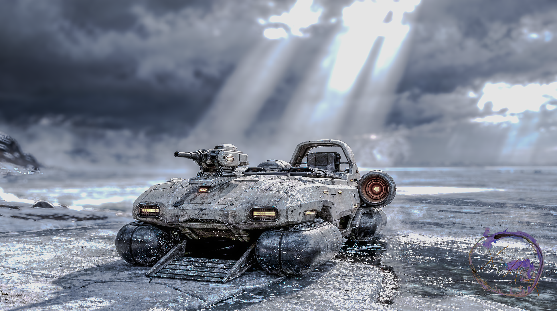 Axtlan Sirocco Vehicle Concept Art #3 digital artwork preview