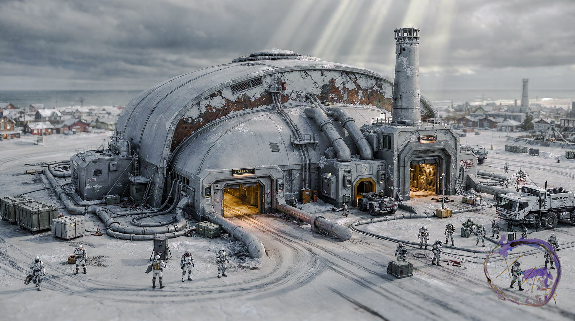 Axtlan Sirocco Building Concept Art #3 digital artwork preview